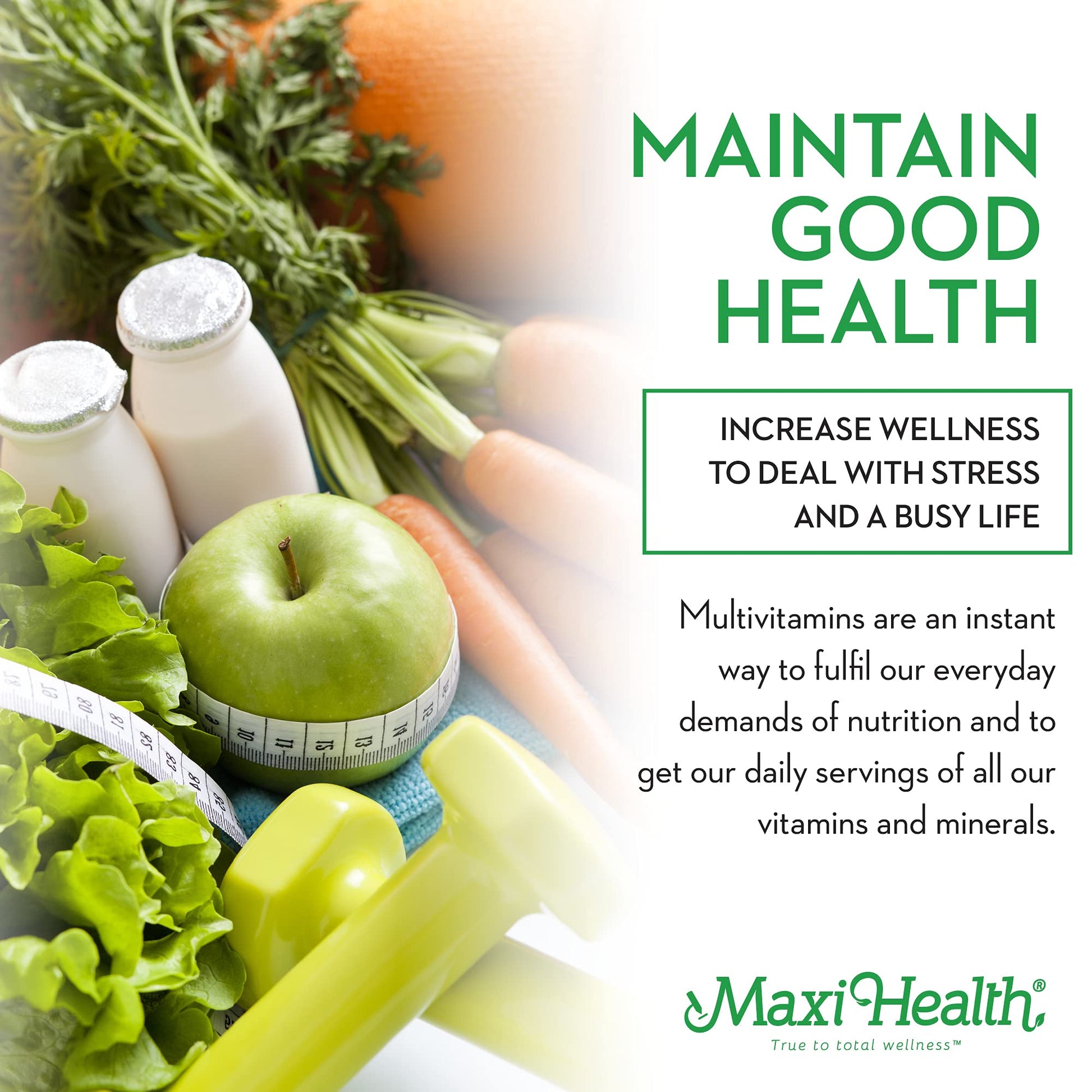 Información nutricional Maxi Health Mujeres