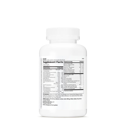 Información nutricional de las multivitaminas GNC Women's Active.