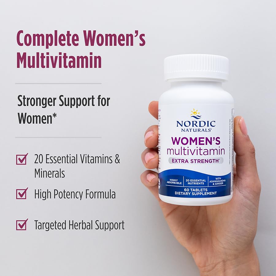 Información nutricional multivitamínico Nordic Naturals.