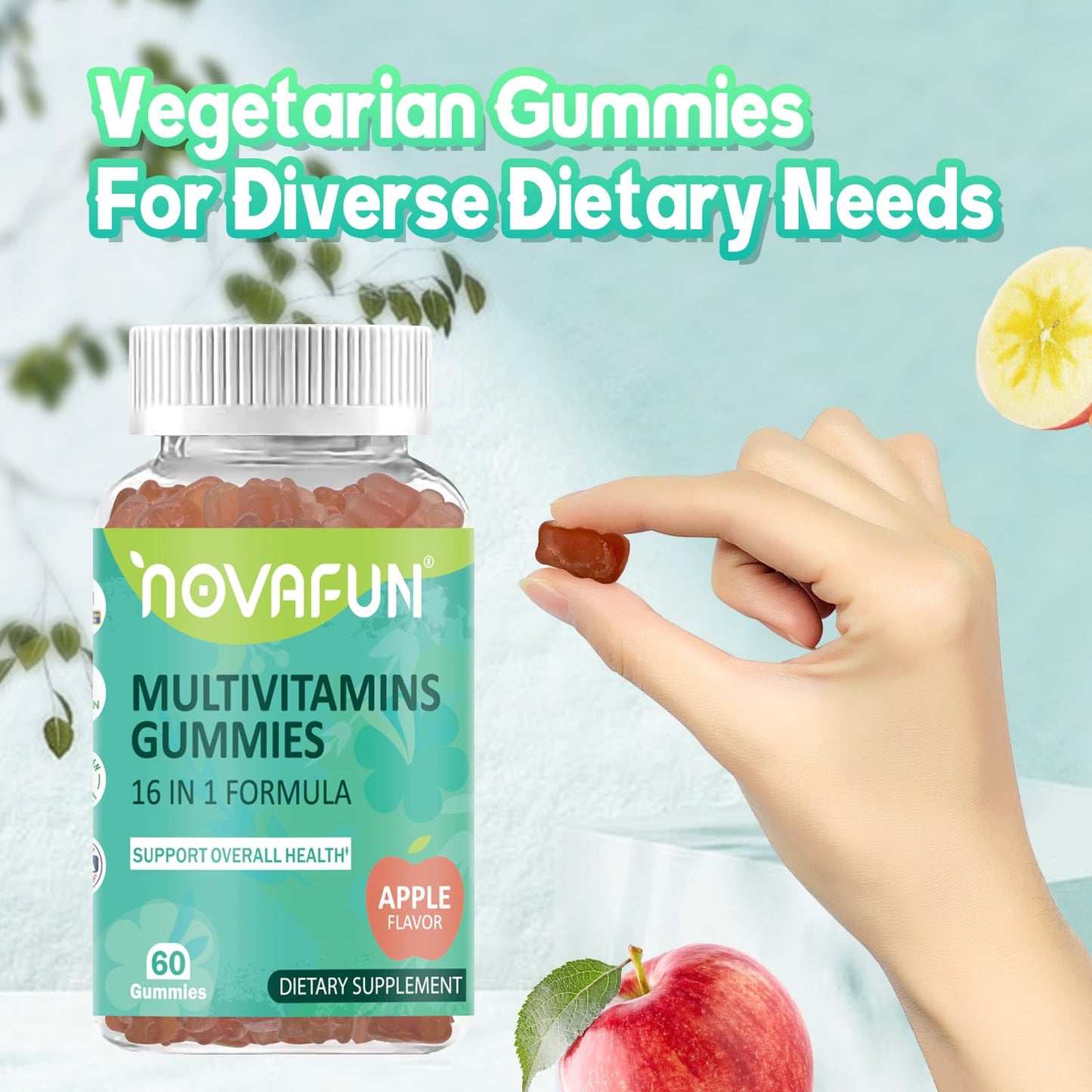 Información nutricional de Novafun gomitas