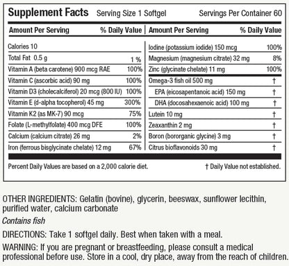 Información nutricional de Nutri-Rich