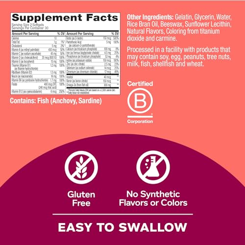 Información nutricional OLLY Ultra Women’s