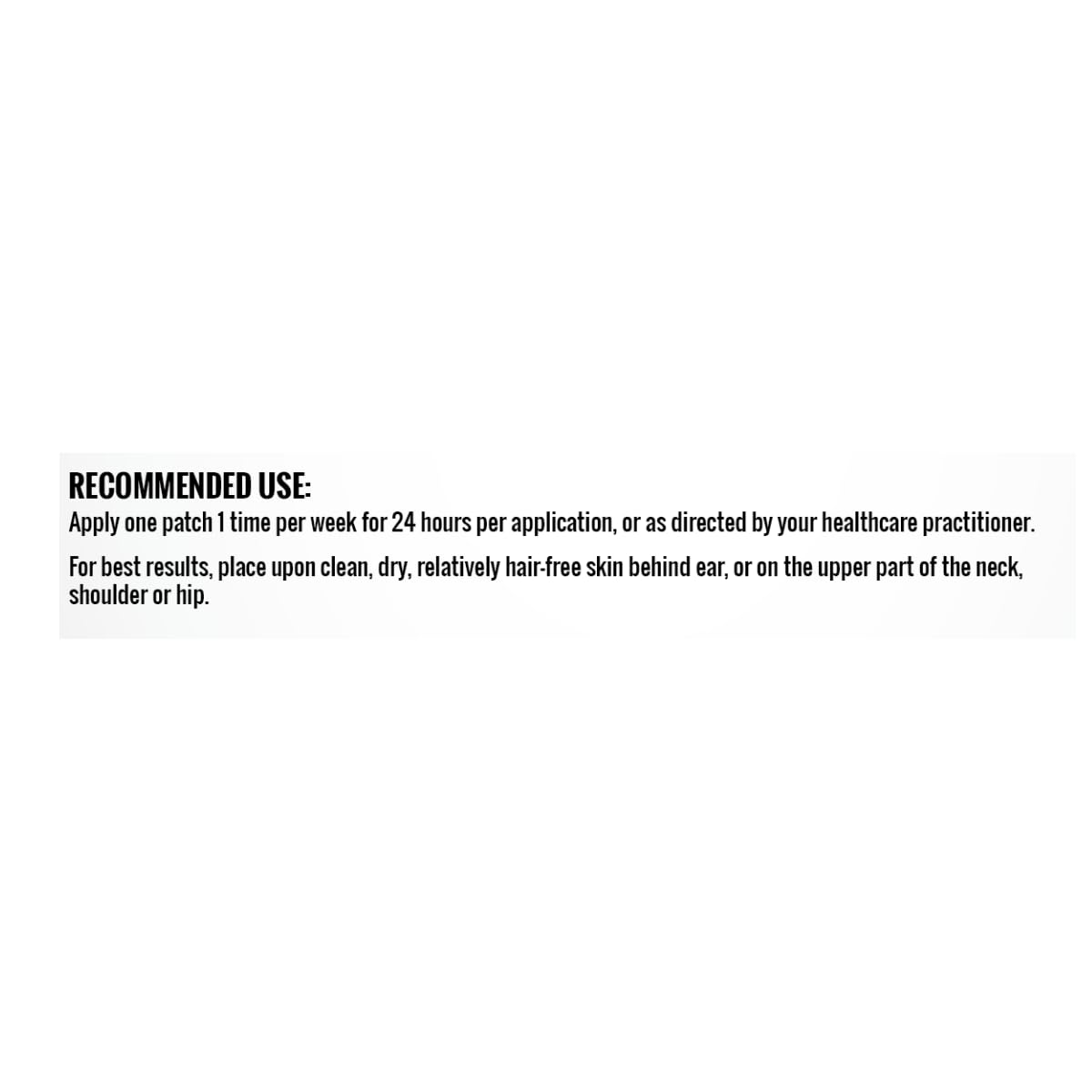 Información nutricional parches B12Plast B12 Multi
