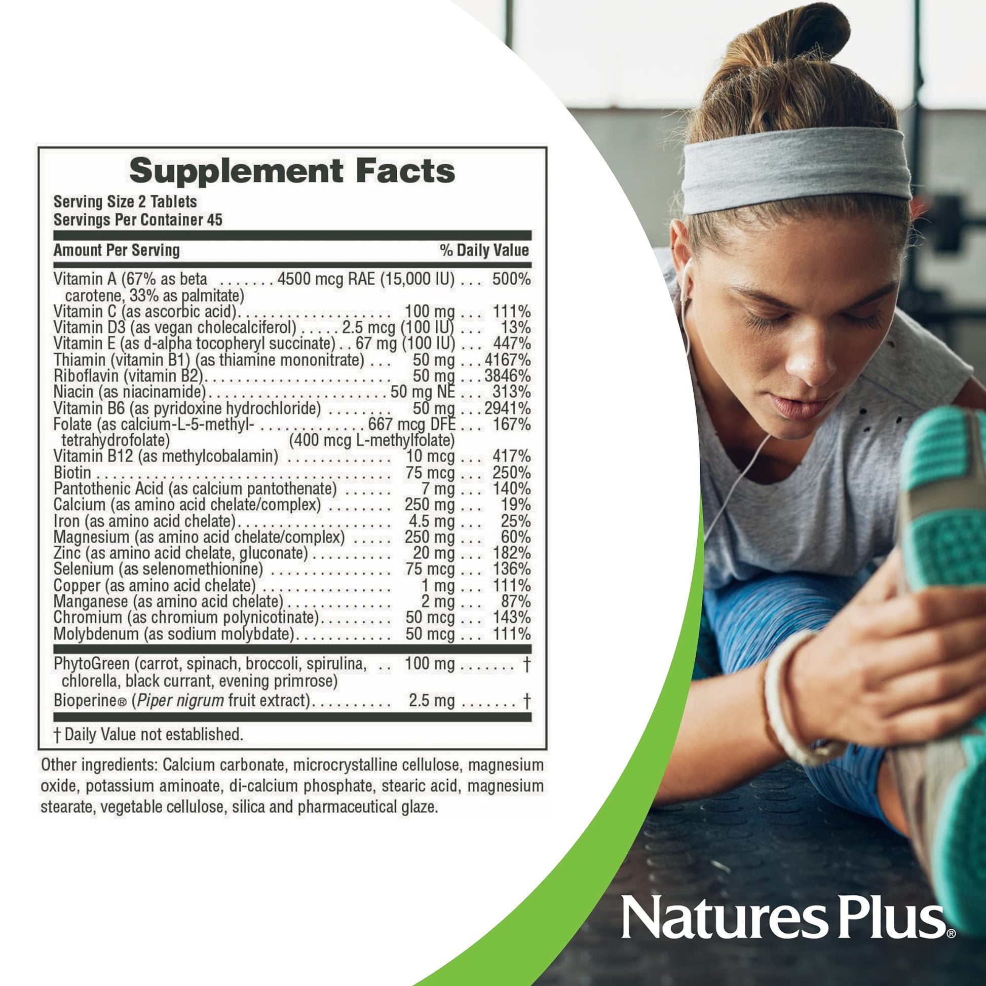 Información nutricional de Power Teen