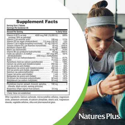 Información nutricional de Power Teen