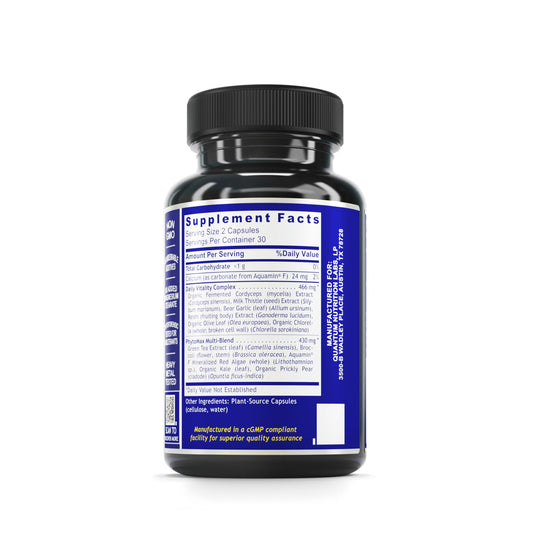 Información nutricional del Quantum Multivitamínico