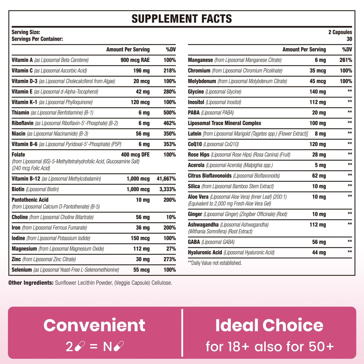 información nutricional sambugra para mujeres