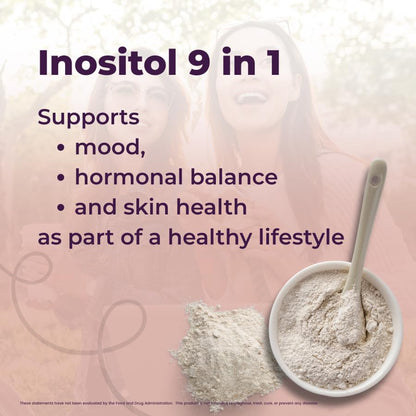 Información nutricional suplemento QSTA inositol femenino