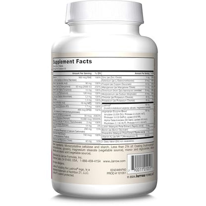 Información nutricional del suplemento Jarrow para mujeres