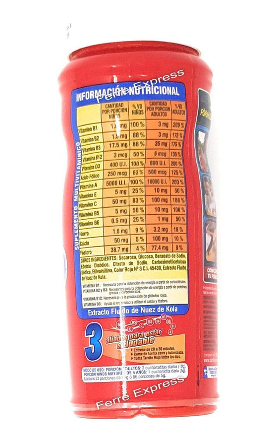 Información nutricional de Tarrito Rojo 330g