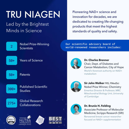 INFORMACIÓN NUTRICIONAL TRU NIAGEN NAD+ 300mg
