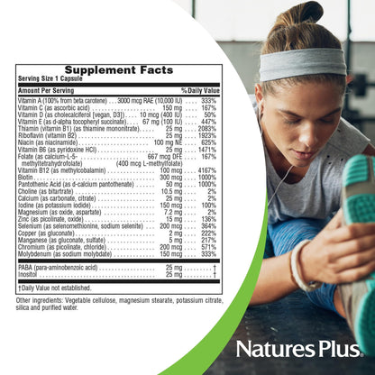 Información nutricional Ultra One Natures Plus