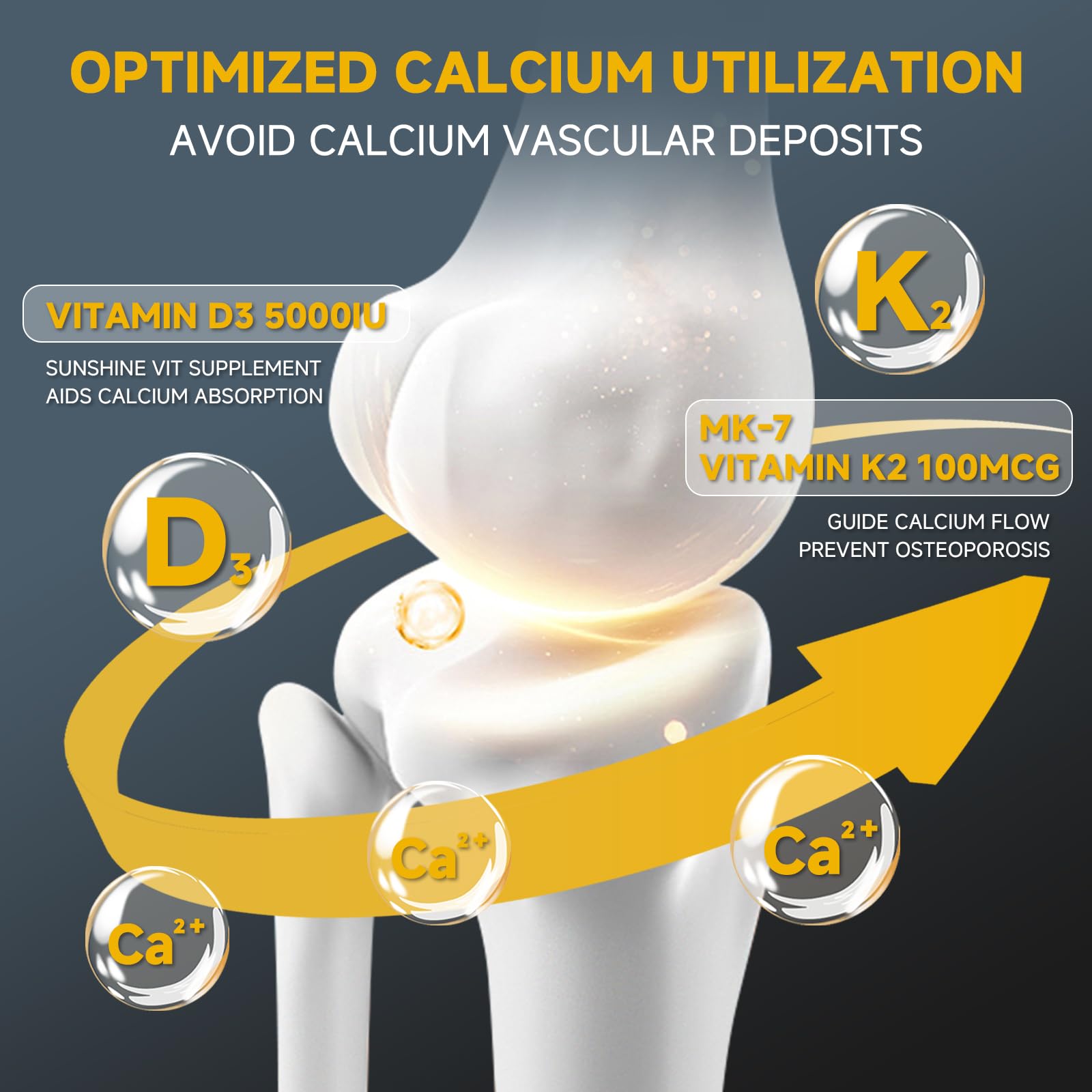 Información nutricional vitamin d3 k2 drfoster