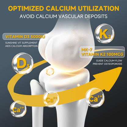 Información nutricional vitamin d3 k2 drfoster