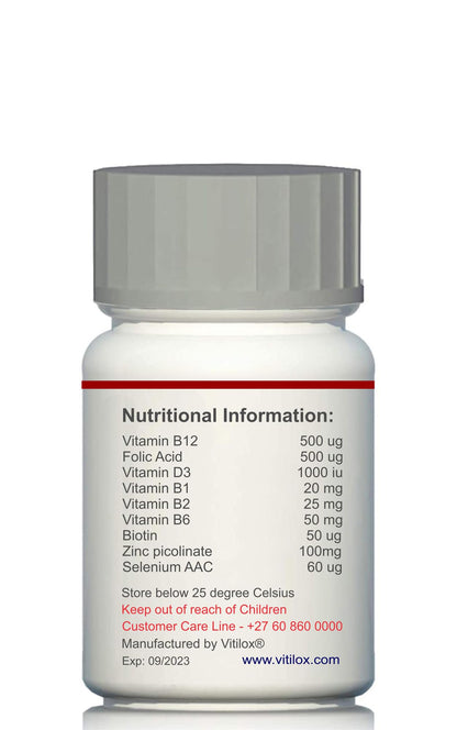 Información nutricional del producto Vitilox T-Cell-V