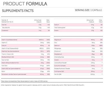 Información nutricional de Vivioptal Mujeres