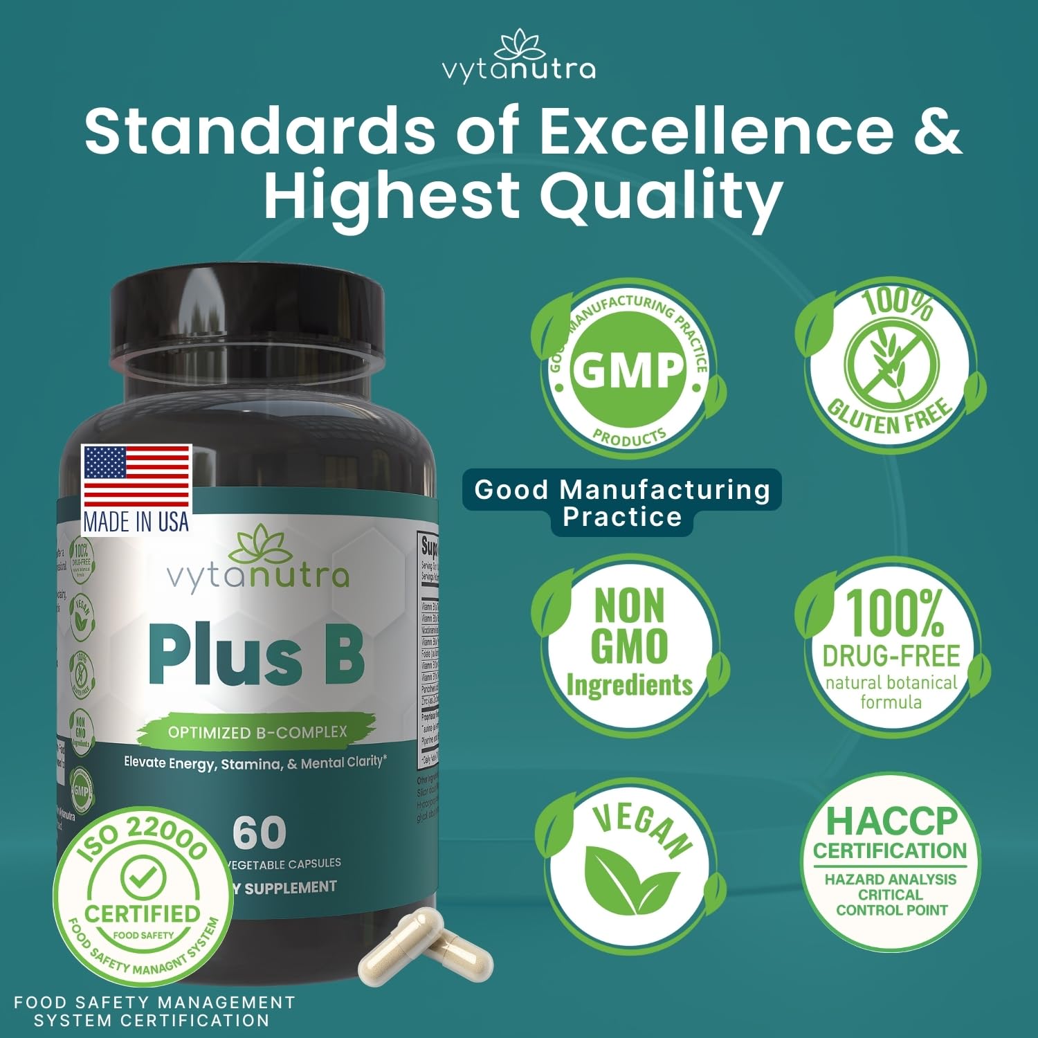 Información nutricional Vytanutra Plus B cápsulas