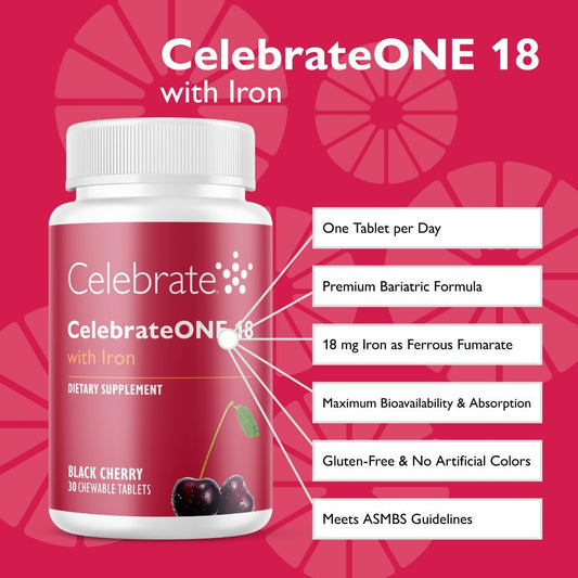 Información de nutrientes en el envase de CelebrateONE.