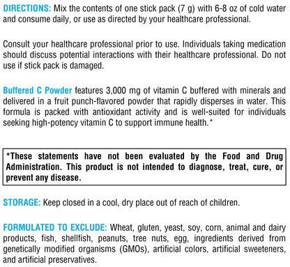 Información producto XYMOGEN vitamina c 3000 mg polvo bufferizado