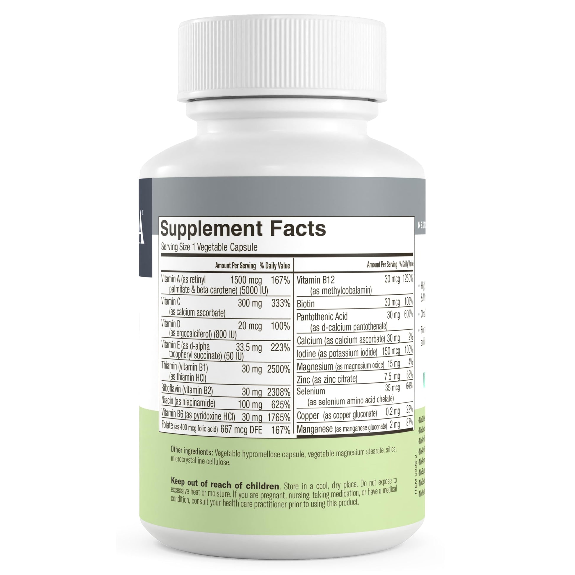 Información suplementaria de FREEDA multivitamínico