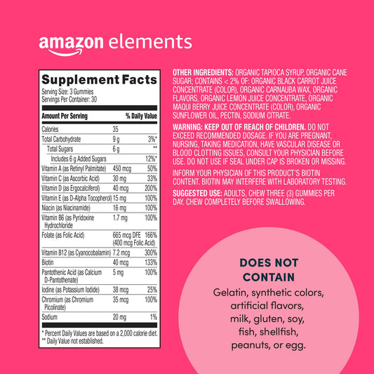 Información del suplemento multivitamínico para mujeres