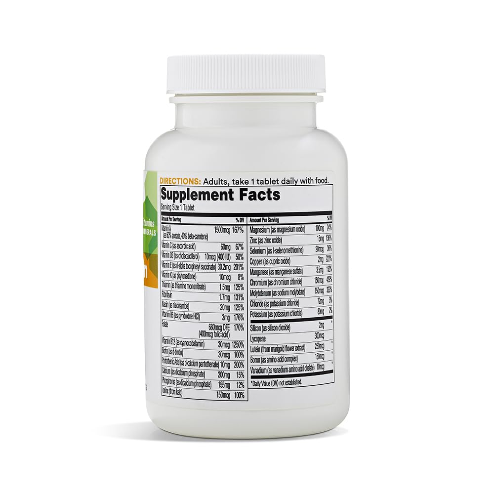 Información sobre suplementos del multivitamínico 365