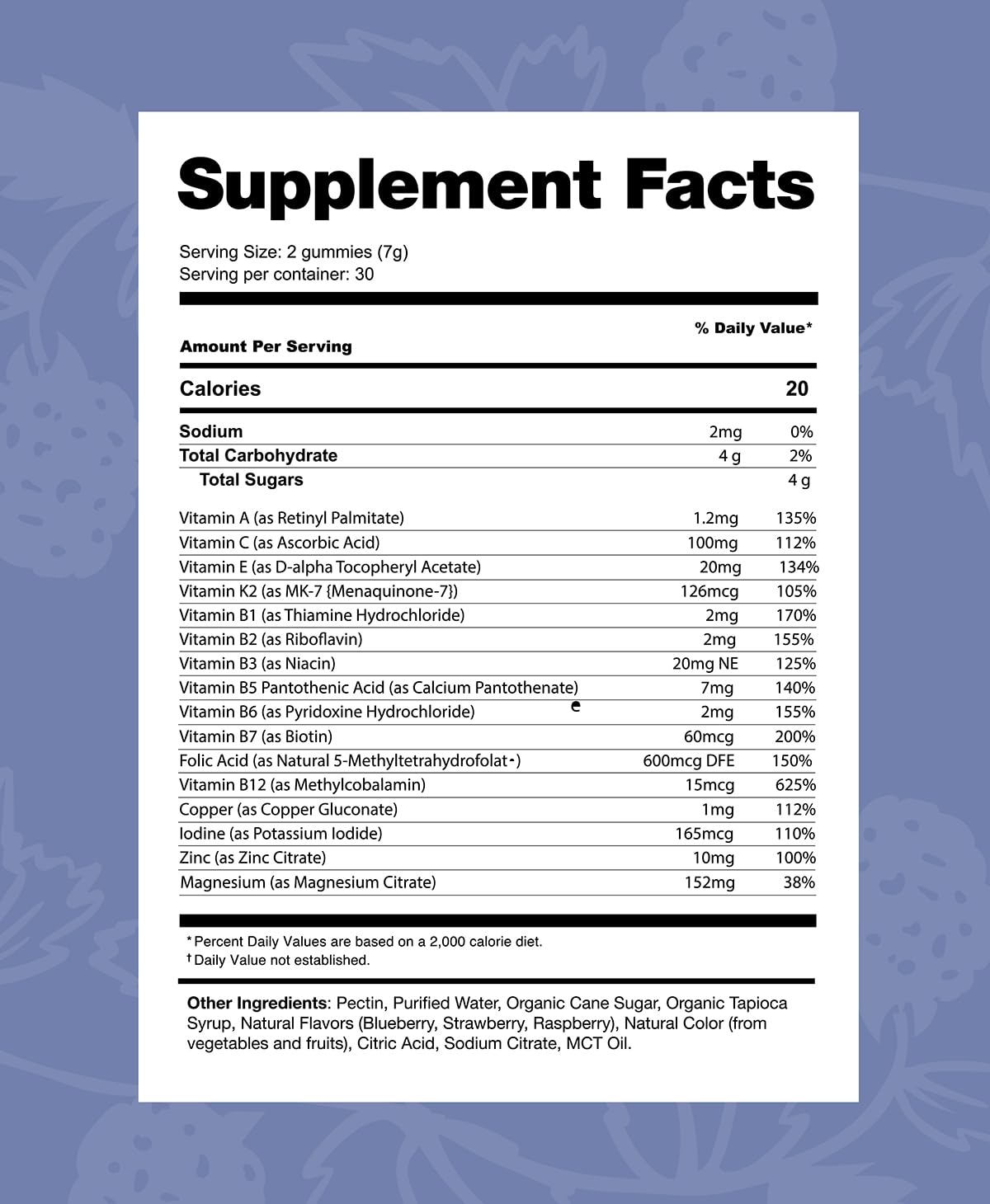 Información de suplementos Elderberry Co.