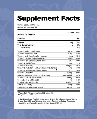 Información de suplementos Elderberry Co.