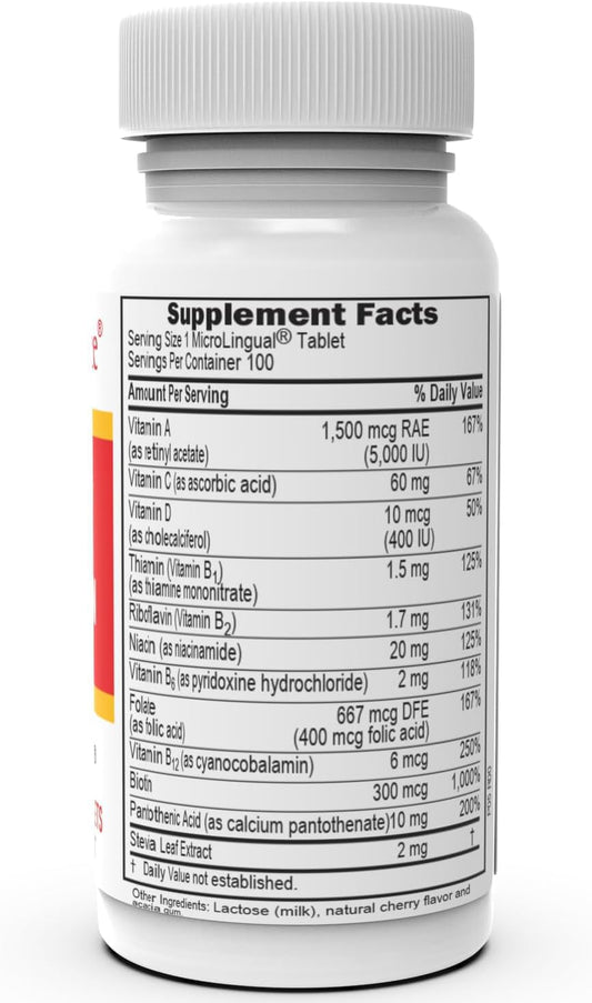 Información de suplementos en la etiqueta trasera del producto