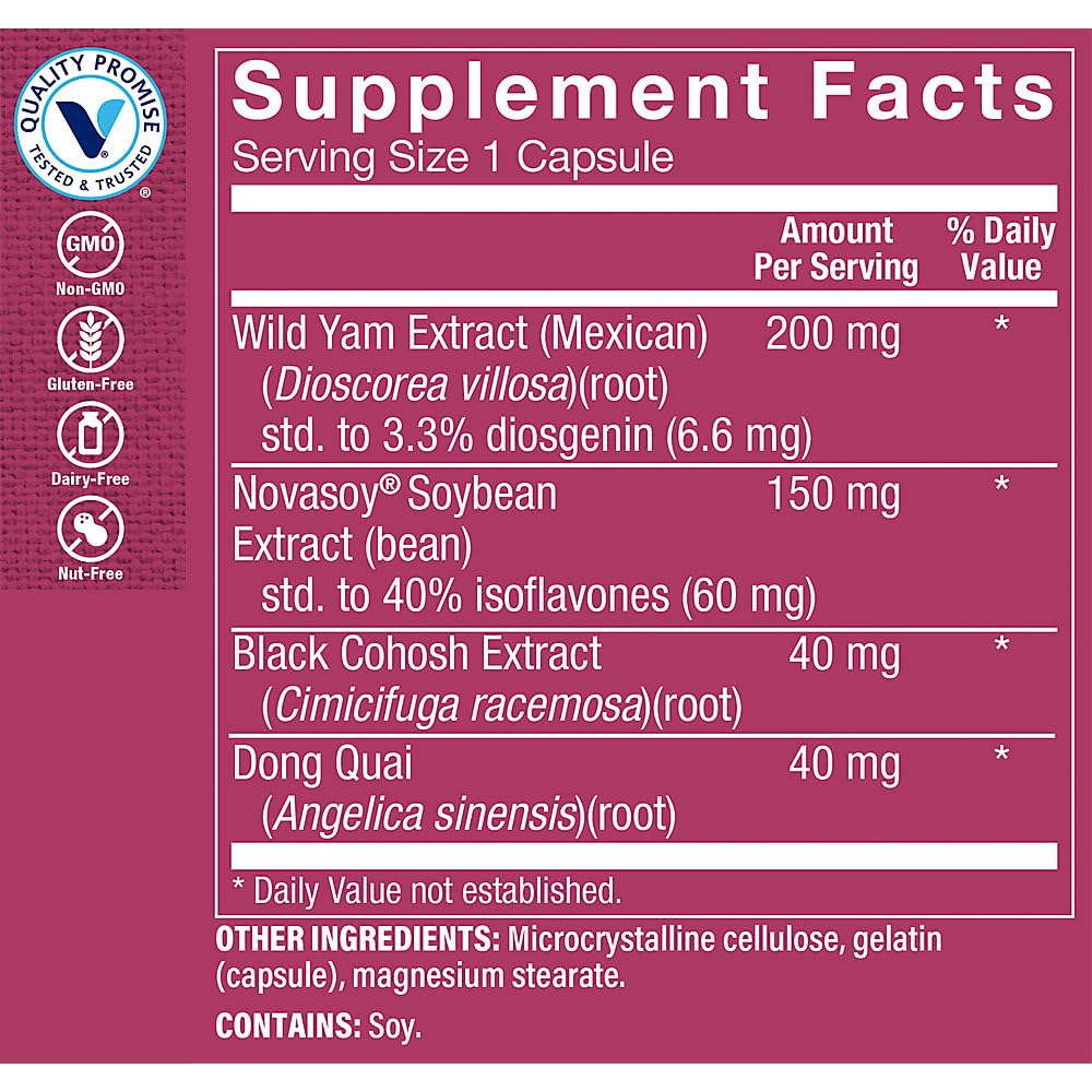 Información de suplementos fitoestrógenos The Vitamin Shoppe