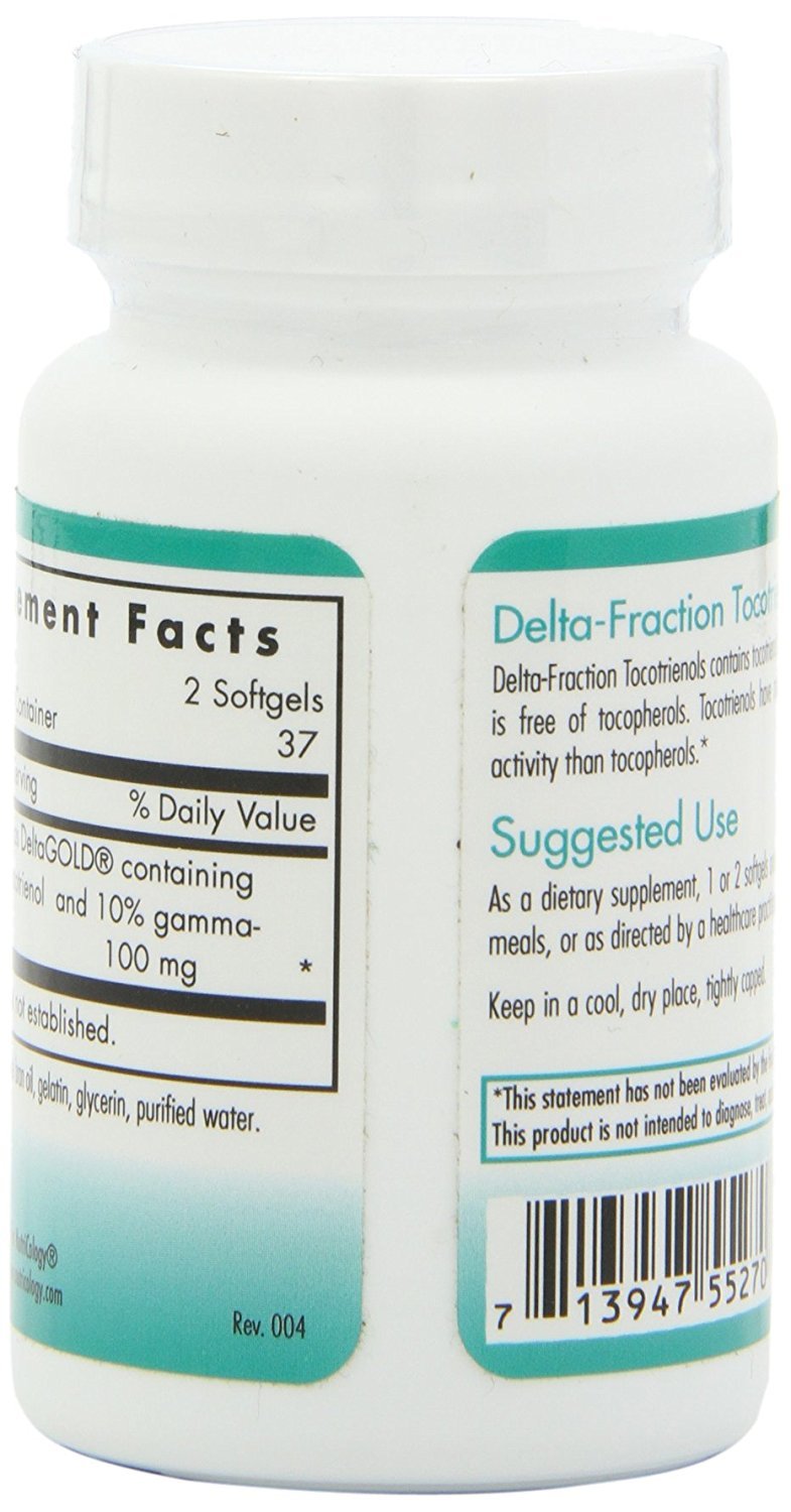 Lado posterior con información suplementos Nutricology