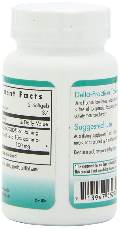 Lado posterior con información suplementos Nutricology