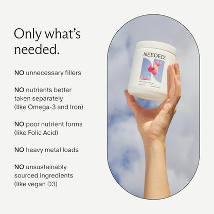 Ingrediente metilfolato en multivitaminico needed prenatal