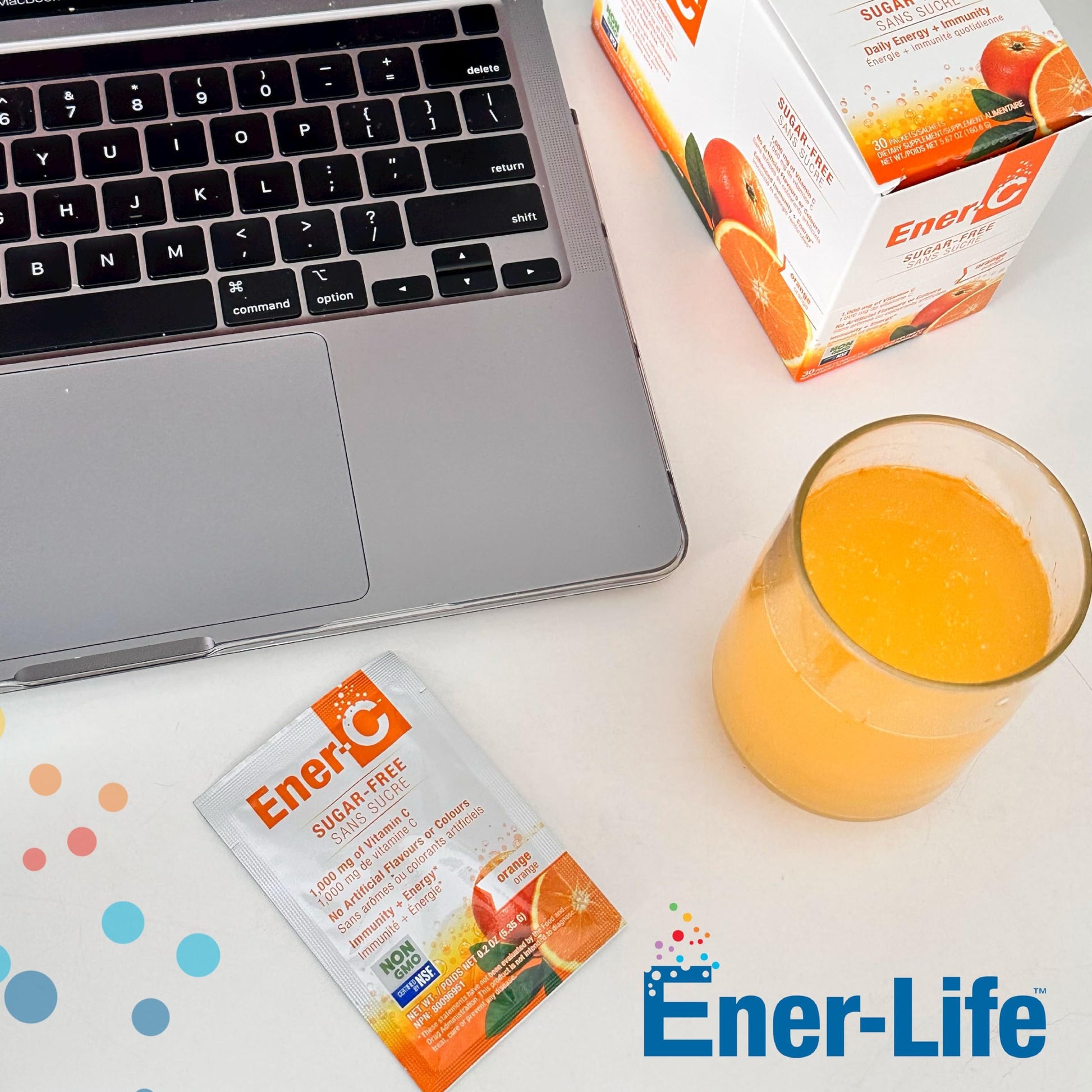 Ingrediente vitaminico polvo Ener-C multivitaminico