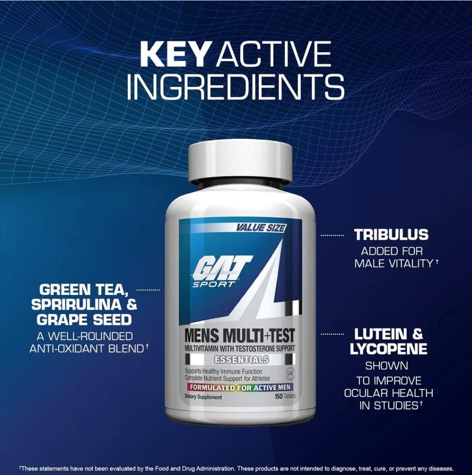 Ingredientes activos del multivitamínico GAT SPORT