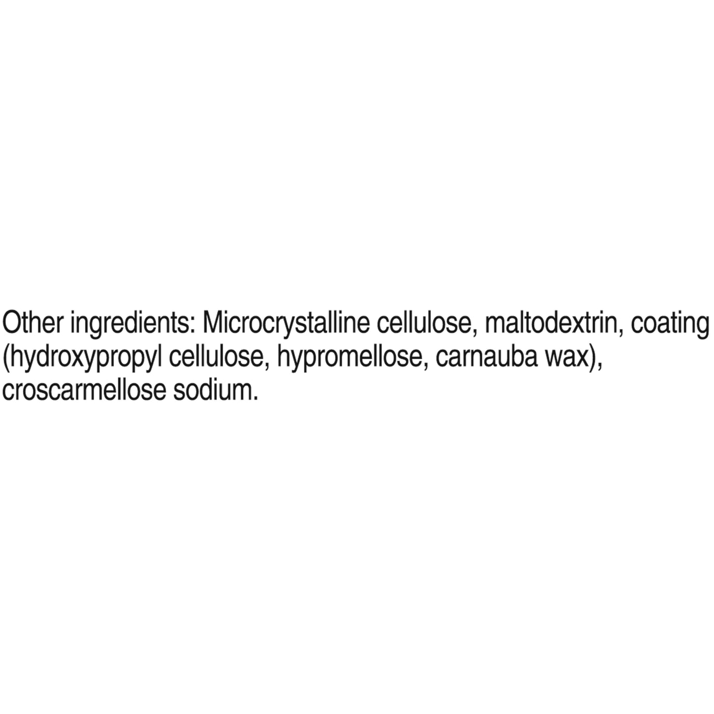 Ingredientes adicionales del multivitamínico Rainbow Light
