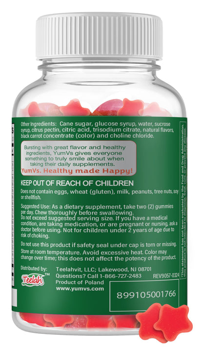 Ingredientes adicionales Yum-V's Multivitamínico jaleas
