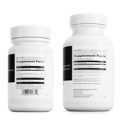 Ingredientes de ADK y Tri-Mag 300 en botellas de DaVinci