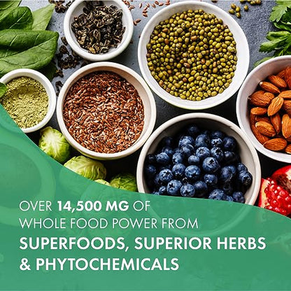 Ingredientes de alimentos enteros y superalimentos para multivitaminico
