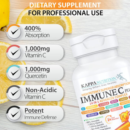 Ingredientes y beneficios Immune C Plus Kappa Nutrition