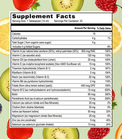 Ingredientes y beneficios de multivitaminas Go Healthy