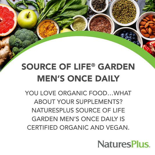 Información sobre ingredientes orgánicos y sus beneficios en multivitaminas NaturesPlus.