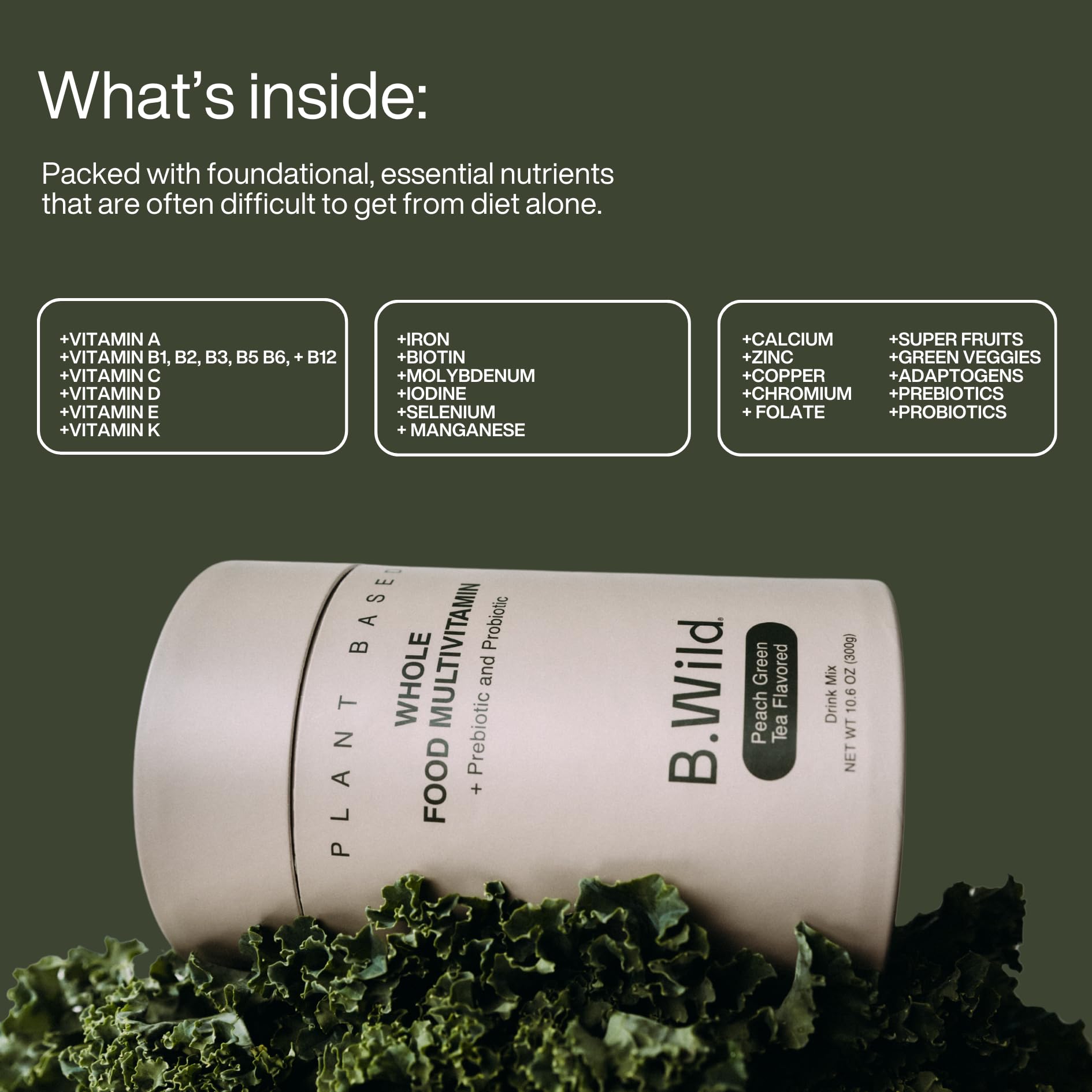 Ingredientes de B.Wild multivitamina