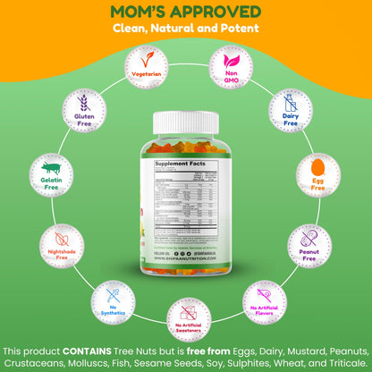 Ingredientes y certificaciones de las gomitas SHIFAA NUTRITION