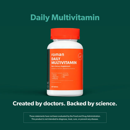 Ingredientes científicos del multivitamínico ROMAN, 60 tabletas.