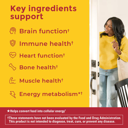 Ingredientes clave para función cerebral e inmunidad.