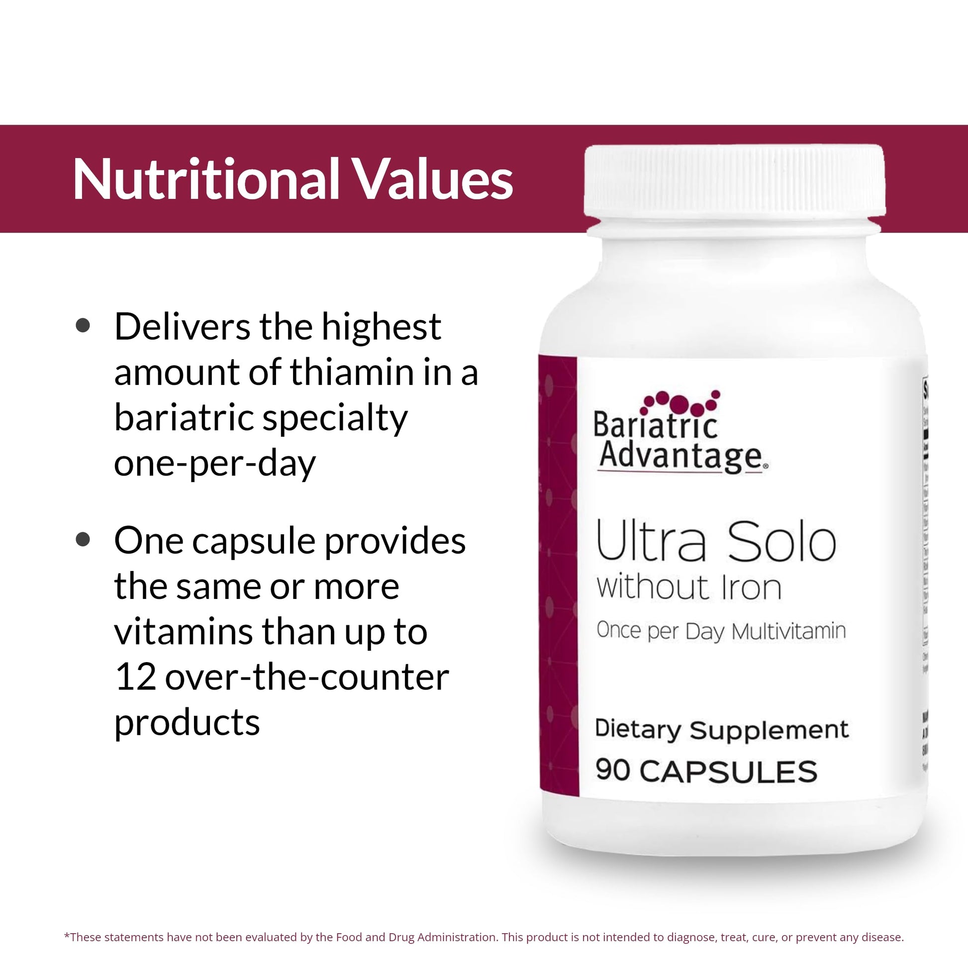 Ingredientes clave en la multivitamina Ultra Solo