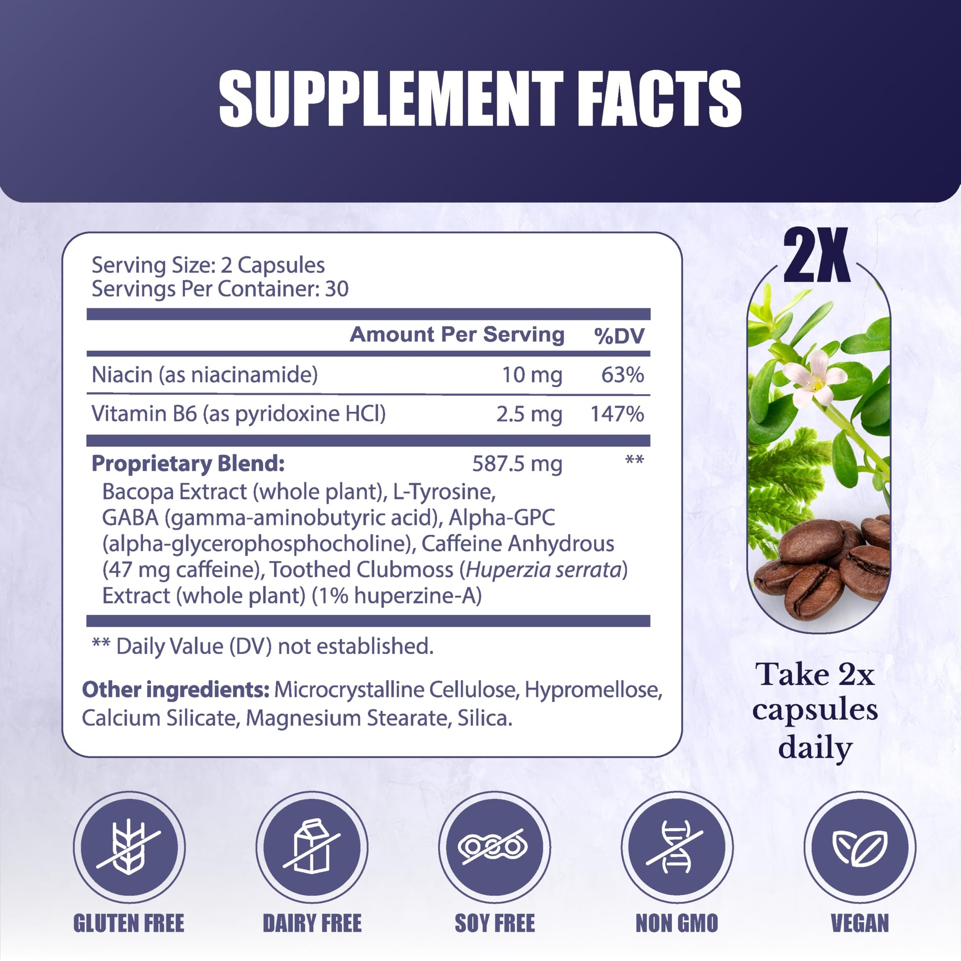Ingredientes del suplemento Cognilux para la salud cerebral
