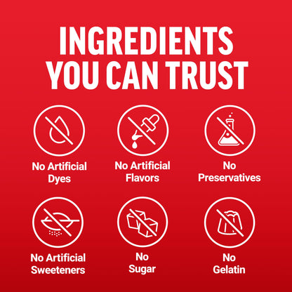 Ingredientes confiables en multivitamínico Force Factor: sin colorantes ni sabores artificiales.