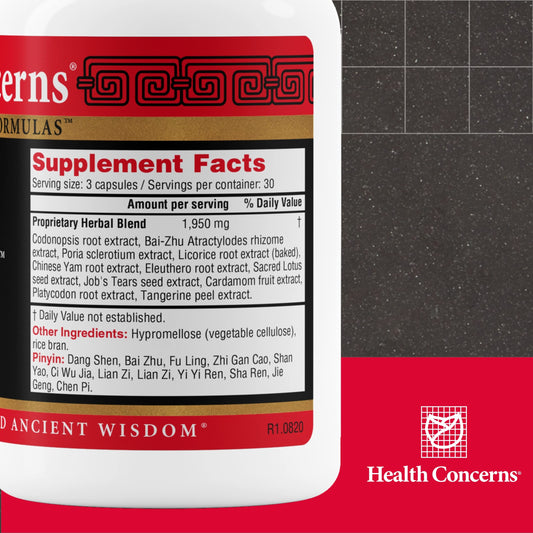Ingredientes y detalles del suplemento Shen Ling en botella